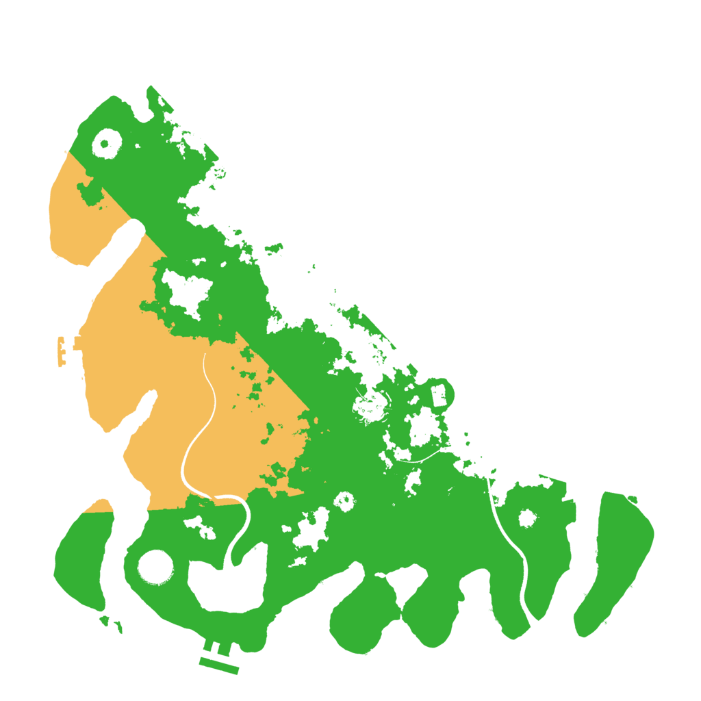 Biome Rust Map: Procedural Map, Size: 3550, Seed: 704099