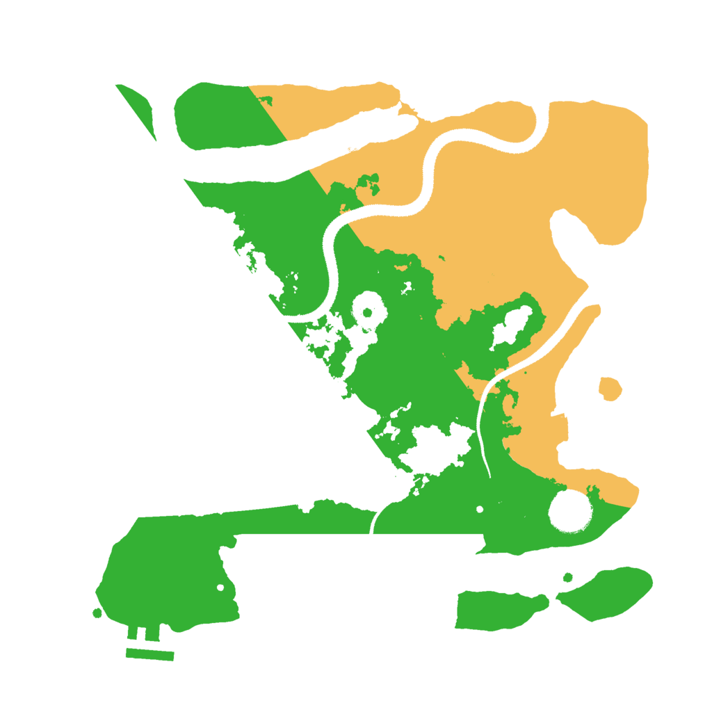 Biome Rust Map: Procedural Map, Size: 3000, Seed: 65196414