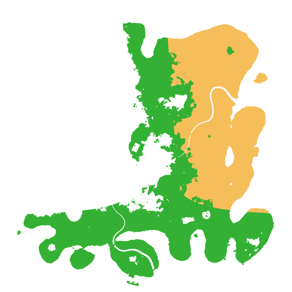 Biome Rust Map: Procedural Map, Size: 3550, Seed: 283185