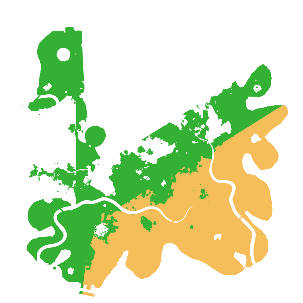 Biome Rust Map: Procedural Map, Size: 4000, Seed: 10381