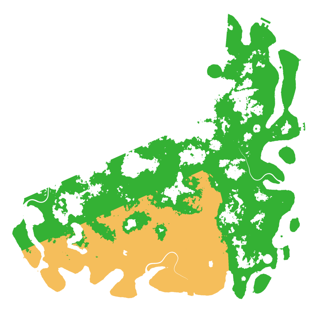 Biome Rust Map: Procedural Map, Size: 6000, Seed: 89065