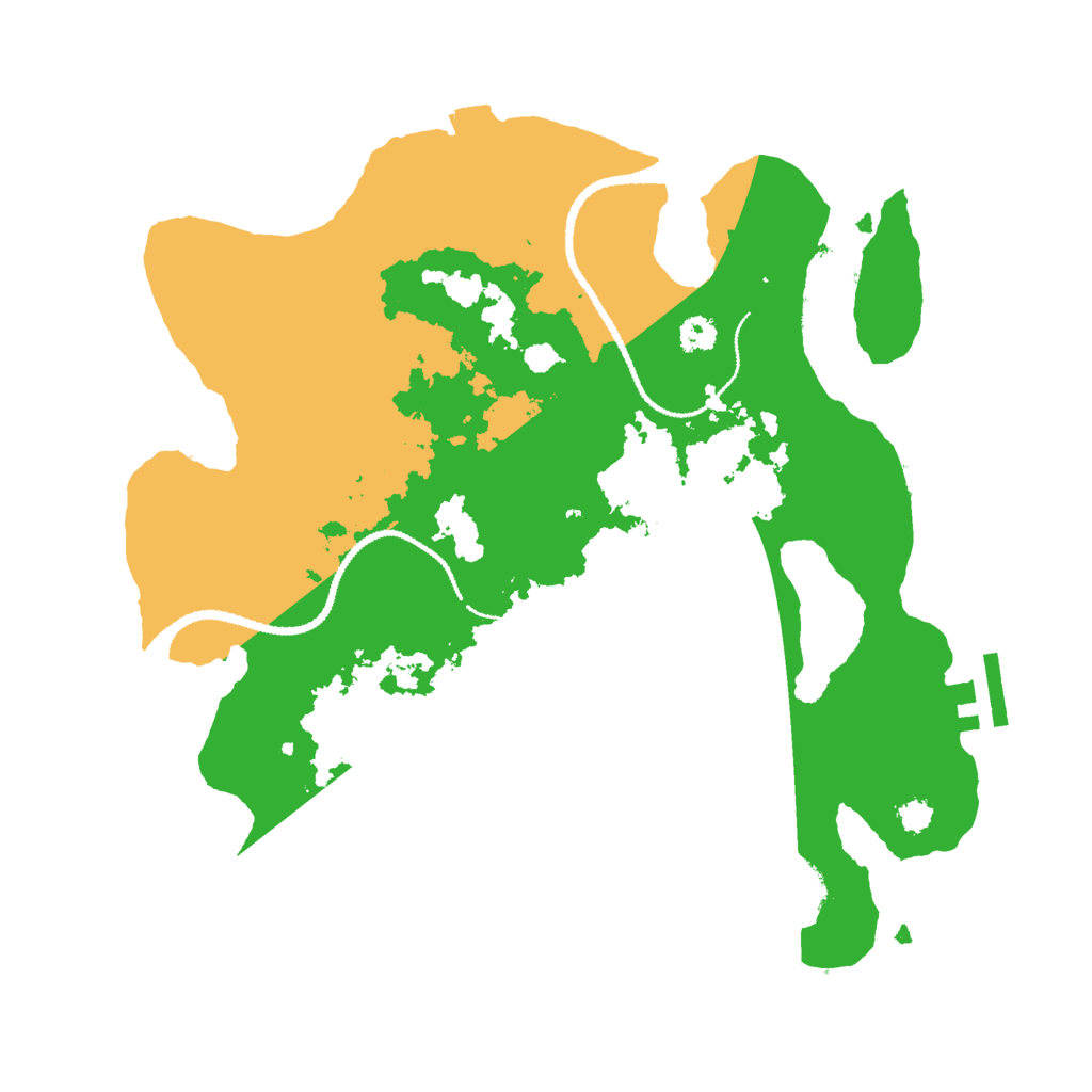 Biome Rust Map: Procedural Map, Size: 3000, Seed: 364060