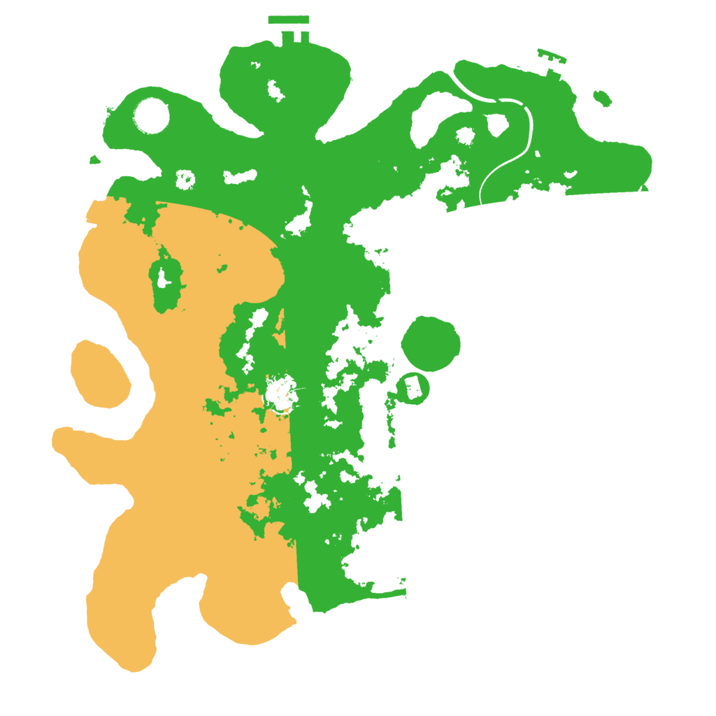 Biome Rust Map: Procedural Map, Size: 3550, Seed: 810496