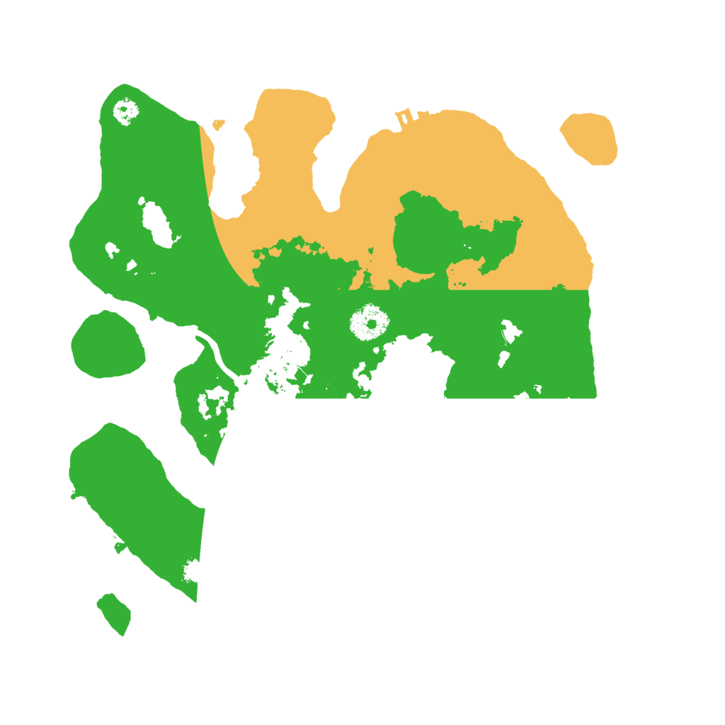 Biome Rust Map: Procedural Map, Size: 3000, Seed: 992164