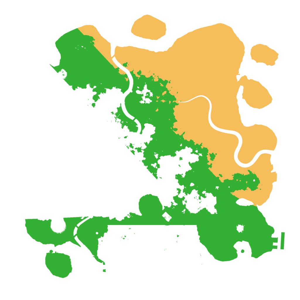 Biome Rust Map: Procedural Map, Size: 3550, Seed: 369491