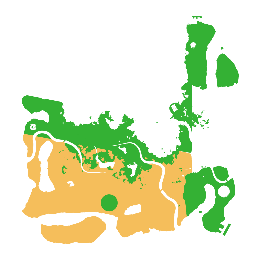 Biome Rust Map: Procedural Map, Size: 4000, Seed: 34861
