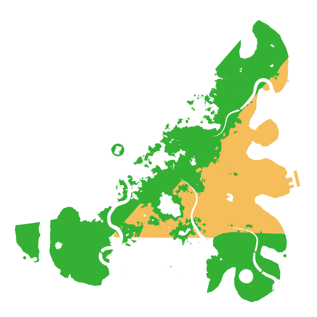 Biome Rust Map: Procedural Map, Size: 4000, Seed: 601177