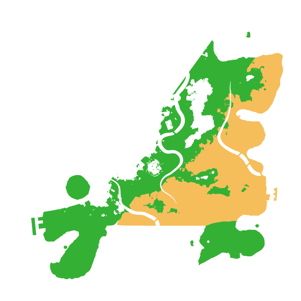 Biome Rust Map: Procedural Map, Size: 3500, Seed: 890621621