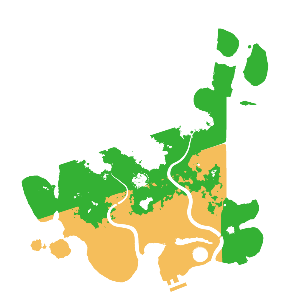 Biome Rust Map: Procedural Map, Size: 3500, Seed: 90123