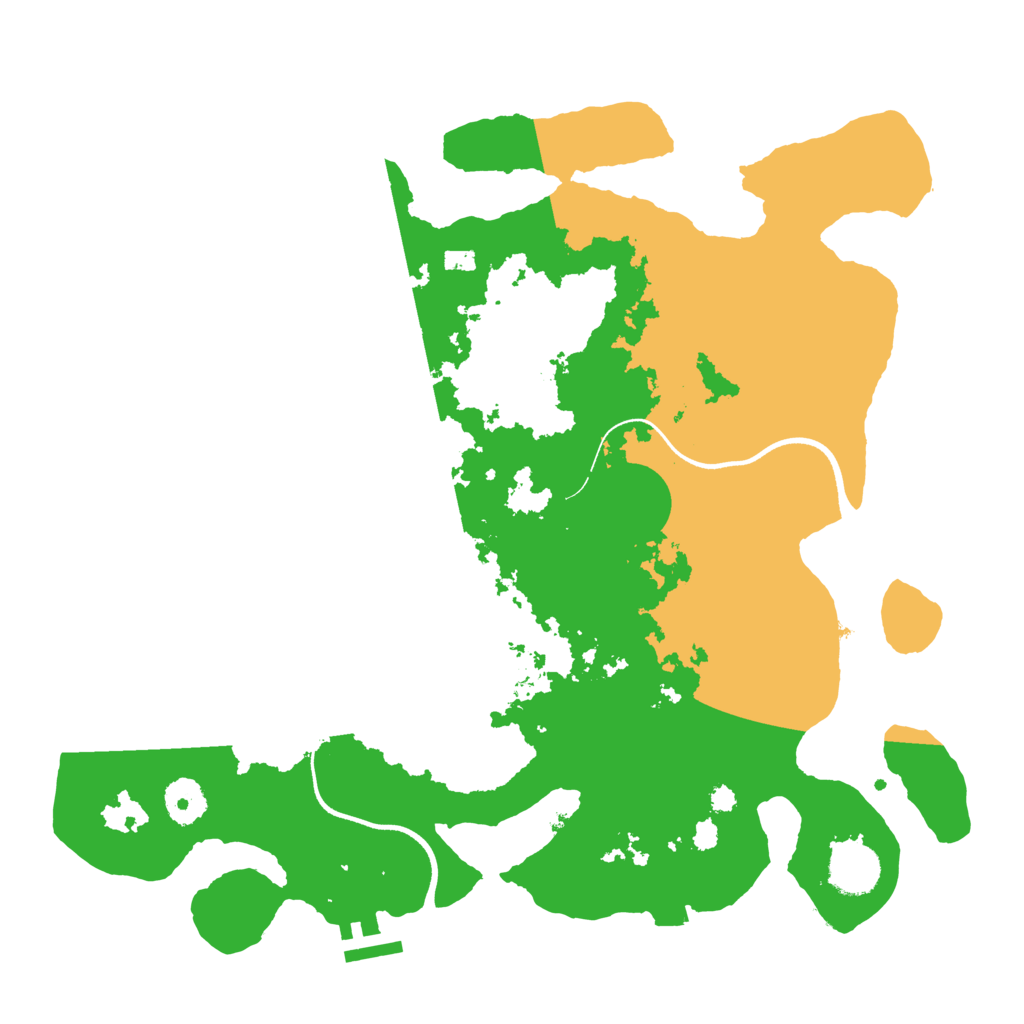 Biome Rust Map: Procedural Map, Size: 3550, Seed: 209616
