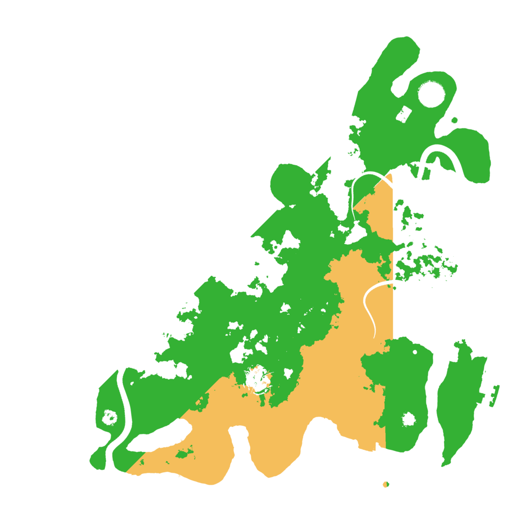 Biome Rust Map: Procedural Map, Size: 3500, Seed: 2147483630