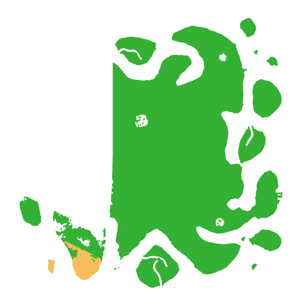 Biome Rust Map: Procedural Map, Size: 3550, Seed: 658463