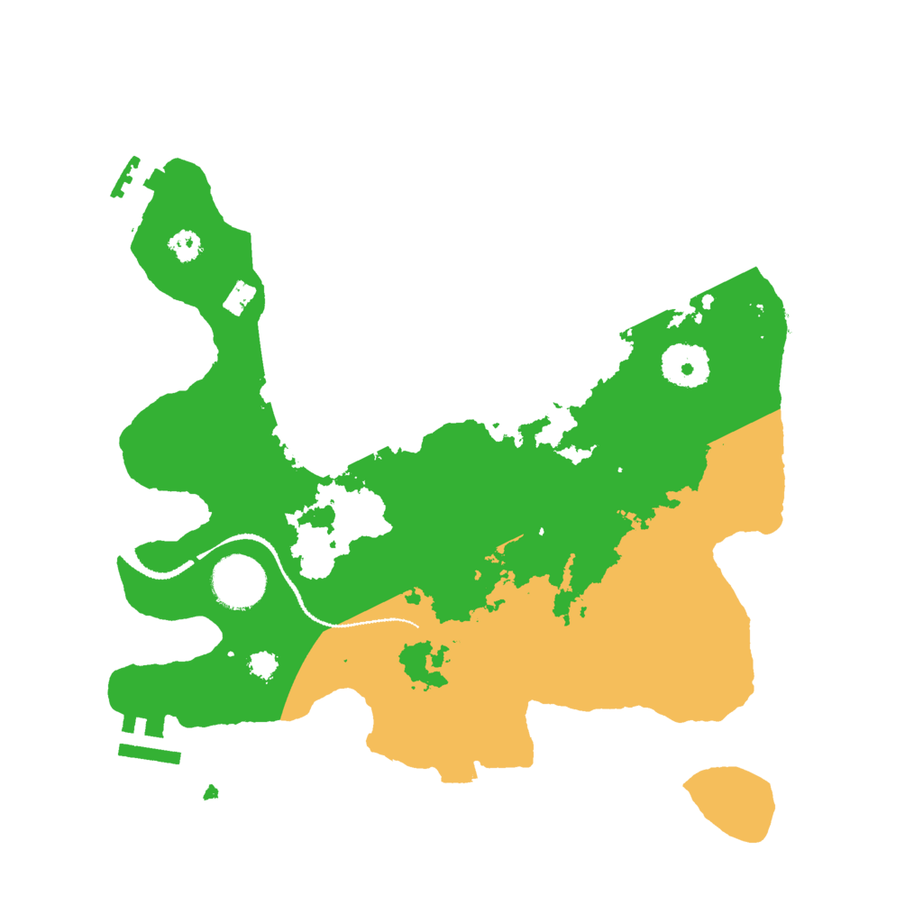 Biome Rust Map: Procedural Map, Size: 3000, Seed: 2435463