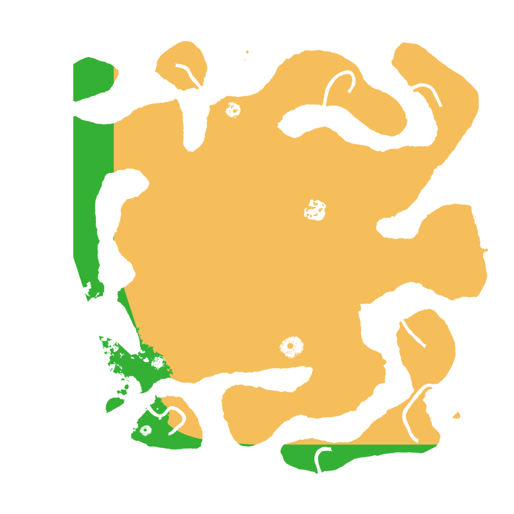Biome Rust Map: Procedural Map, Size: 3550, Seed: 858958