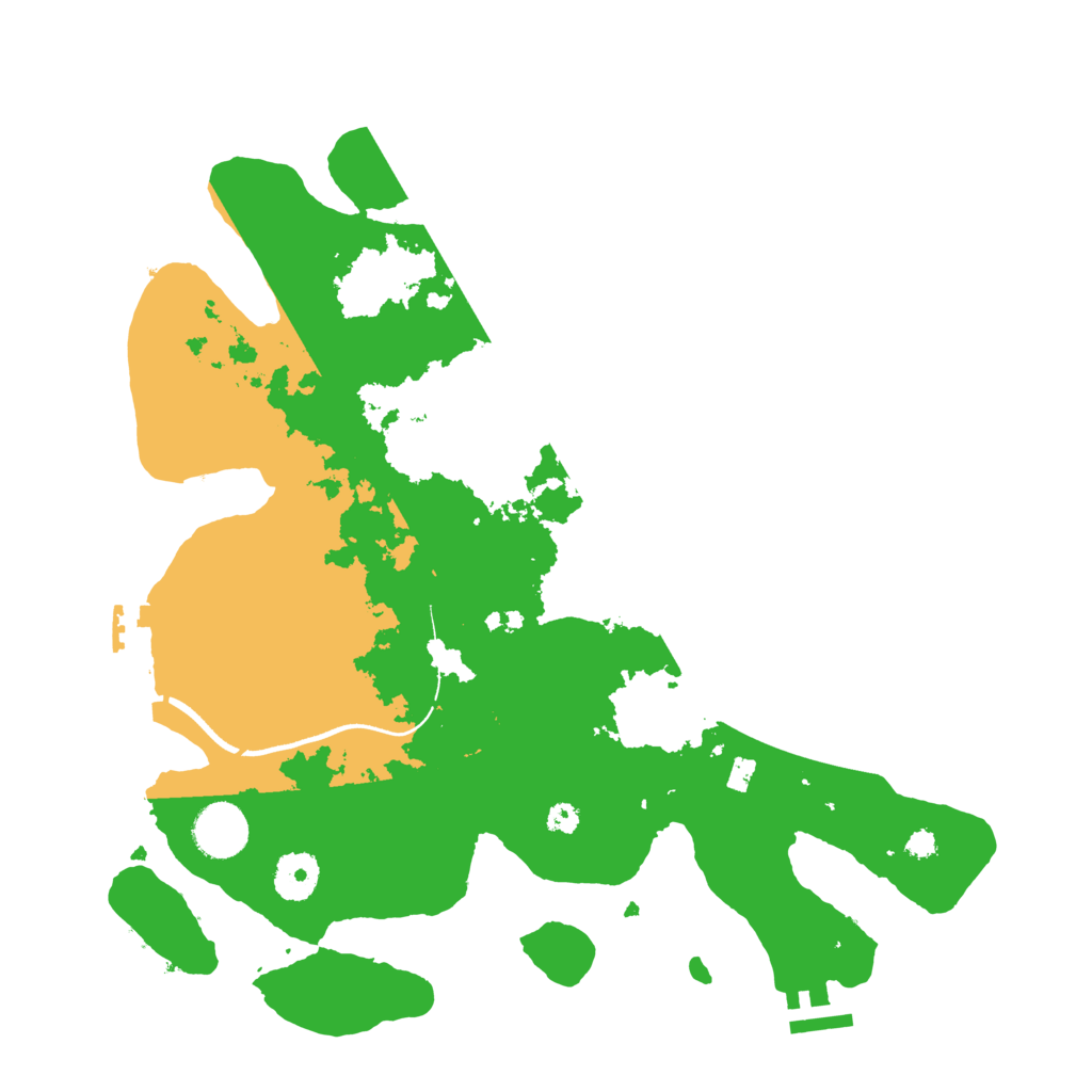 Biome Rust Map: Procedural Map, Size: 3500, Seed: 711154