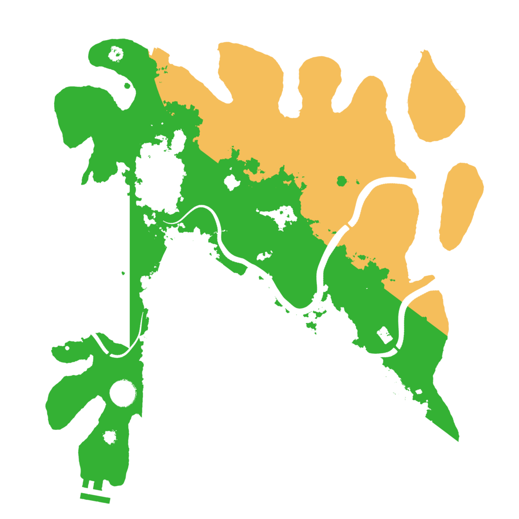 Biome Rust Map: Procedural Map, Size: 3500, Seed: 8675309