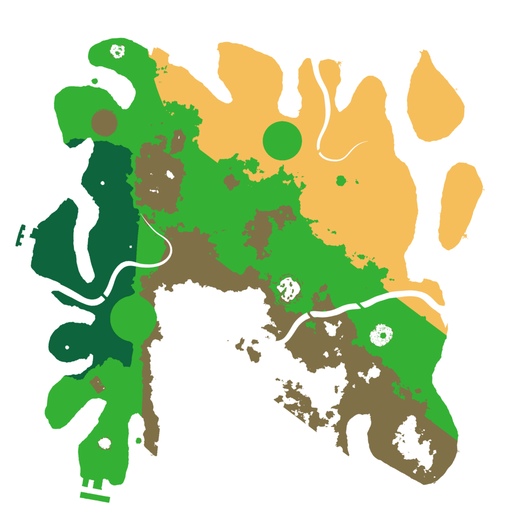 Biome Rust Map: Procedural Map, Size: 3500, Seed: 8675309