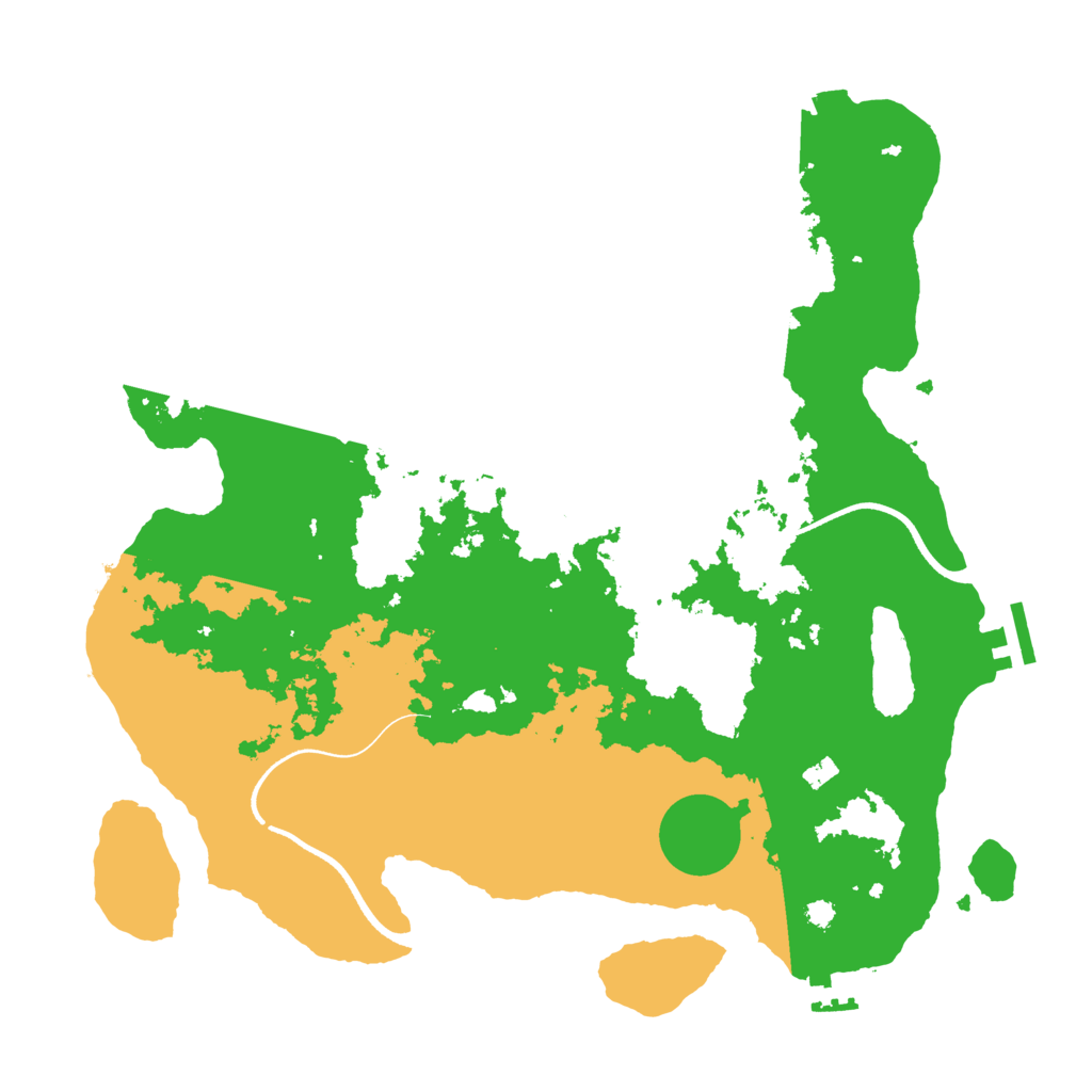 Biome Rust Map: Procedural Map, Size: 3550, Seed: 32237