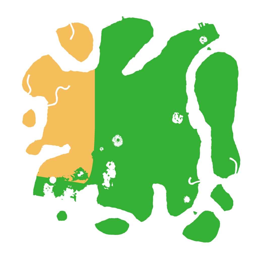 Biome Rust Map: Procedural Map, Size: 3500, Seed: 12345658