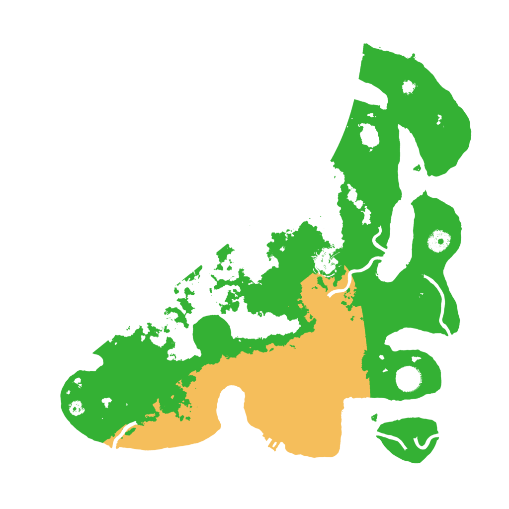 Biome Rust Map: Procedural Map, Size: 3500, Seed: 535100