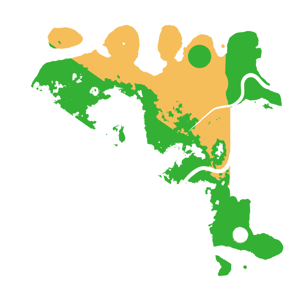 Biome Rust Map: Procedural Map, Size: 3500, Seed: 925987768