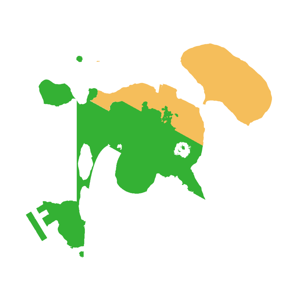 Biome Rust Map: Procedural Map, Size: 2000, Seed: 43