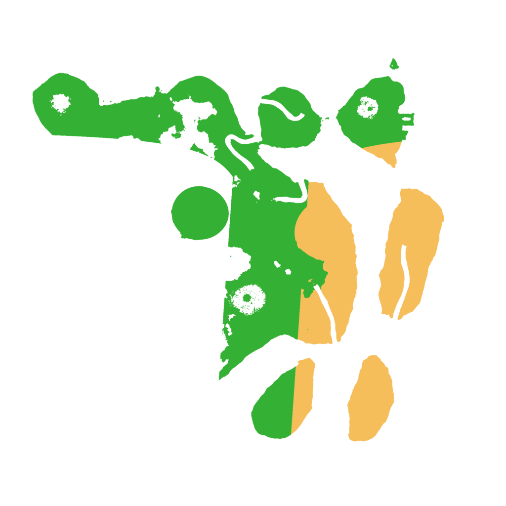 Biome Rust Map: Procedural Map, Size: 2500, Seed: 1905