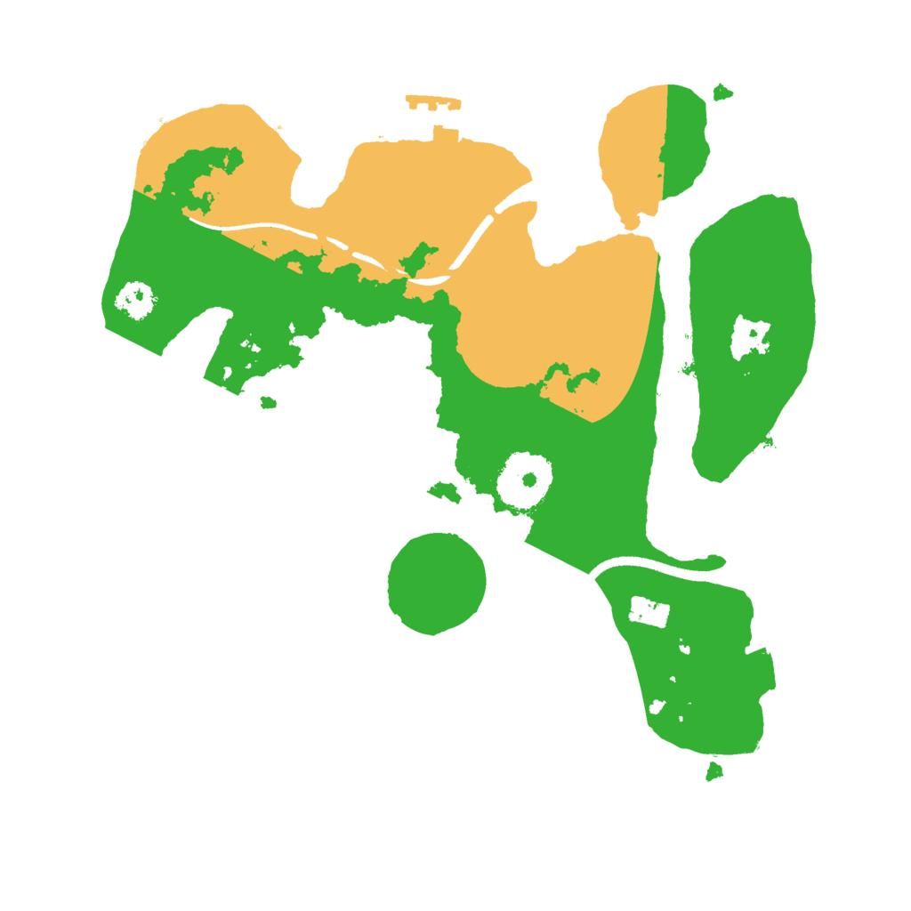 Biome Rust Map: Procedural Map, Size: 2500, Seed: 19017384