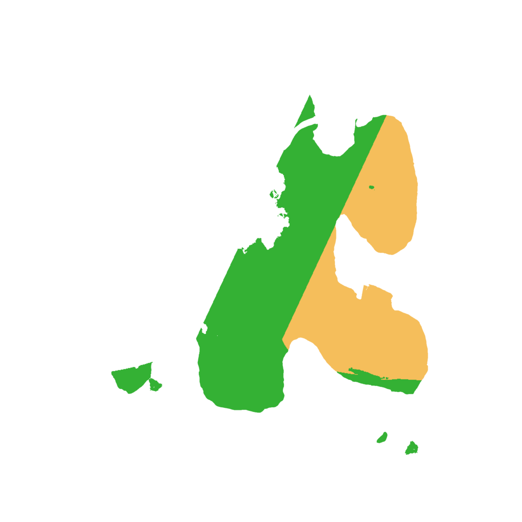 Biome Rust Map: Procedural Map, Size: 2000, Seed: 1954