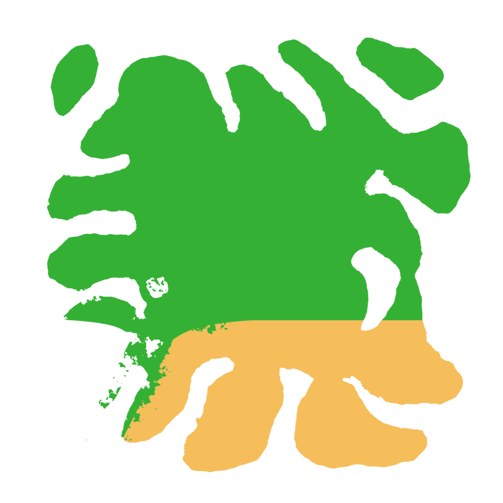 Biome Rust Map: Barren, Size: 3500, Seed: 5565000