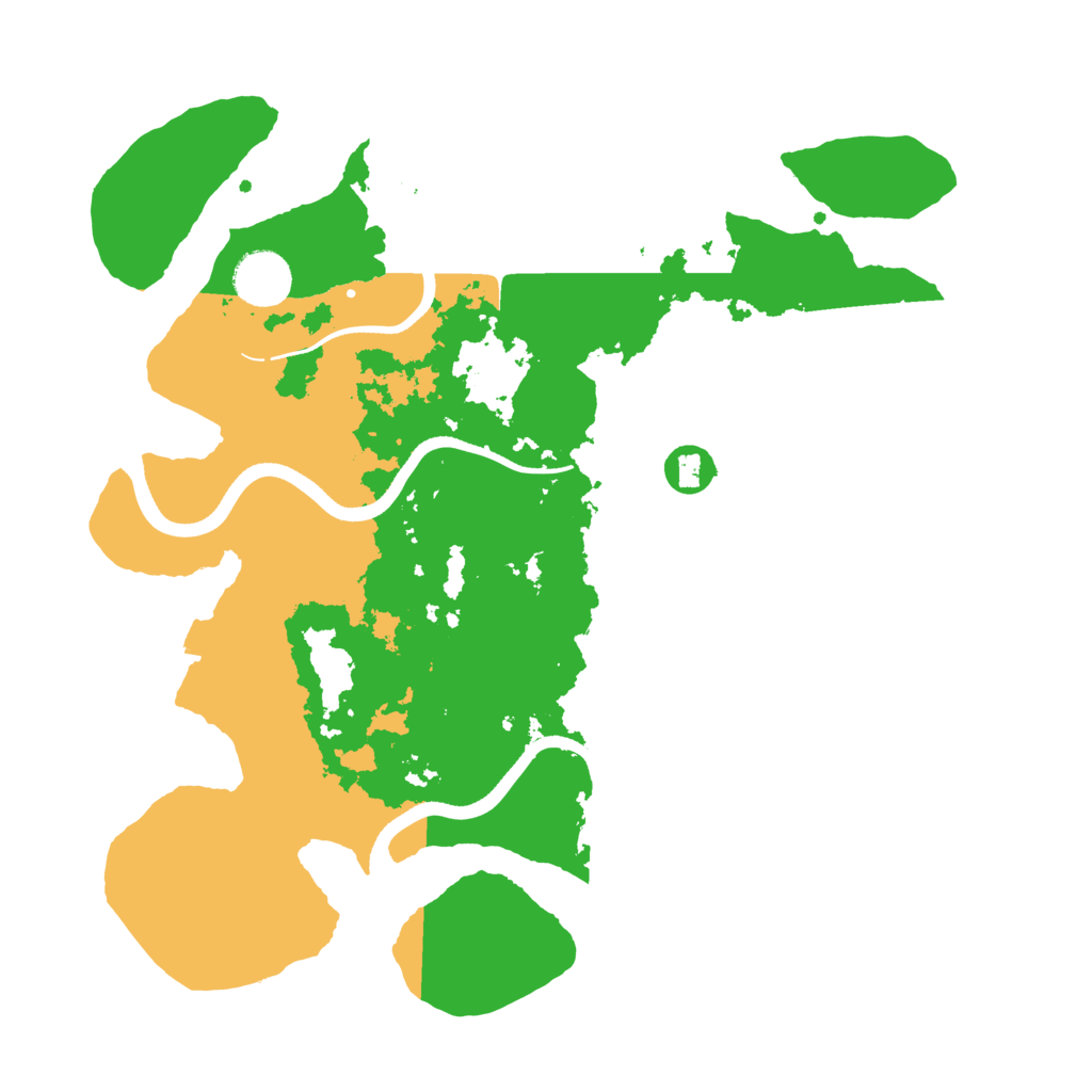 Biome Rust Map: Procedural Map, Size: 3550, Seed: 301376