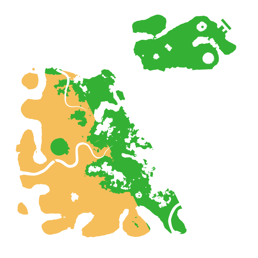 Biome Rust Map: Procedural Map, Size: 4000, Seed: 1235