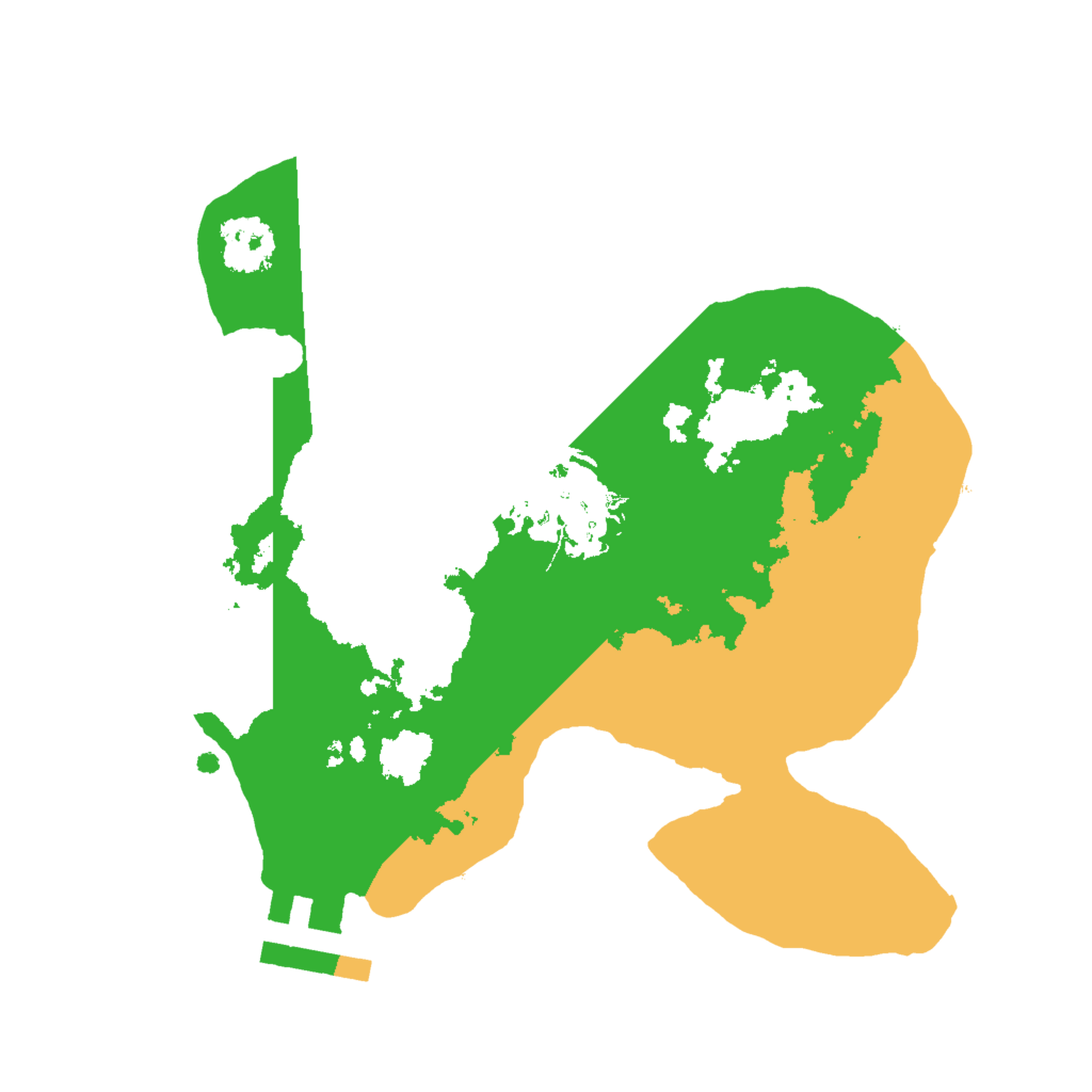 Biome Rust Map: Procedural Map, Size: 2000, Seed: 91058