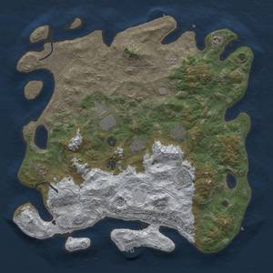 Thumbnail Rust Map: Procedural Map, Size: 4300, Seed: 26, 18 Monuments