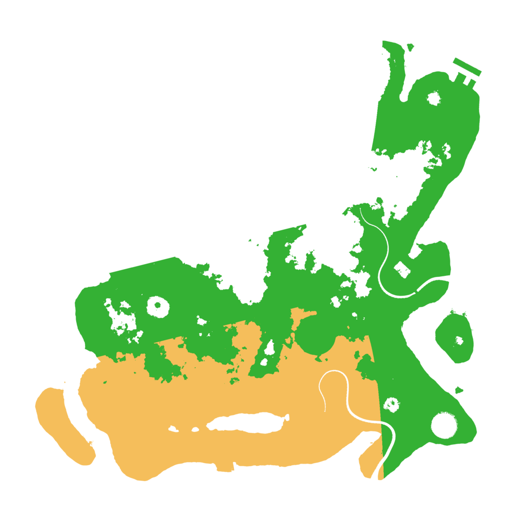 Biome Rust Map: Procedural Map, Size: 3550, Seed: 2142