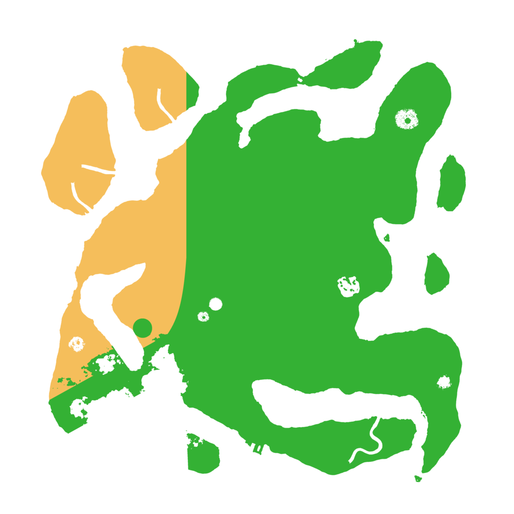 Biome Rust Map: Procedural Map, Size: 3550, Seed: 58059