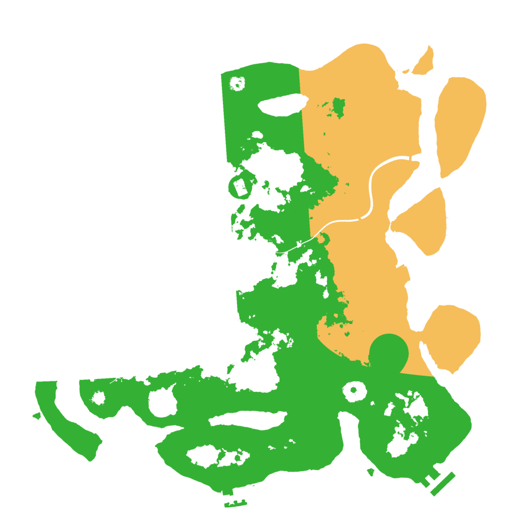 Biome Rust Map: Procedural Map, Size: 3500, Seed: 1491434574