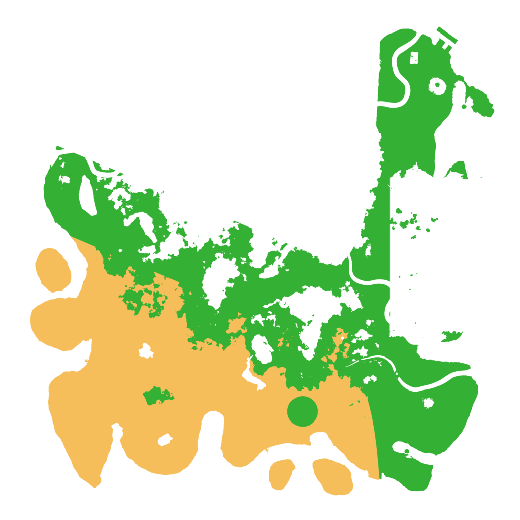 Biome Rust Map: Procedural Map, Size: 4500, Seed: 2025623527