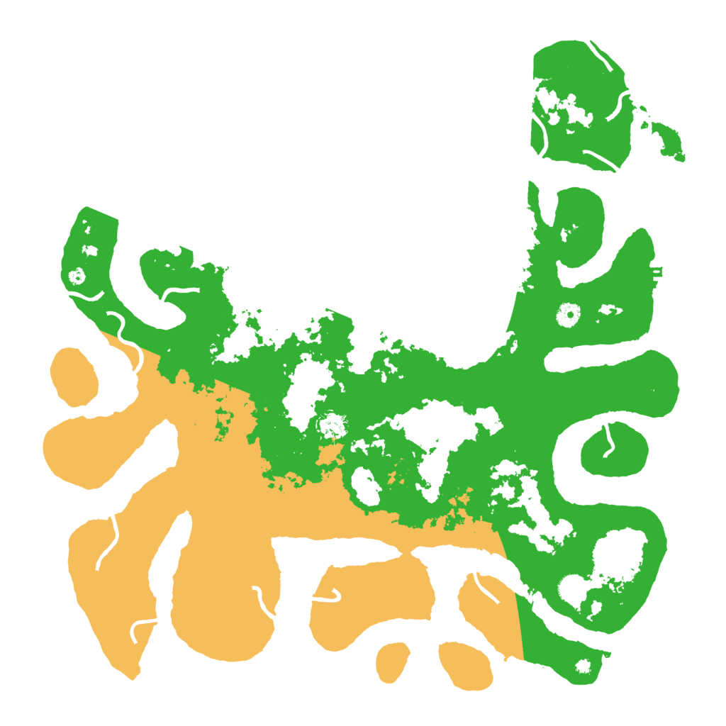 Biome Rust Map: Procedural Map, Size: 4500, Seed: 2025623527