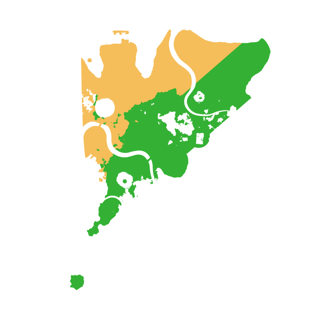 Biome Rust Map: Procedural Map, Size: 3000, Seed: 707142060