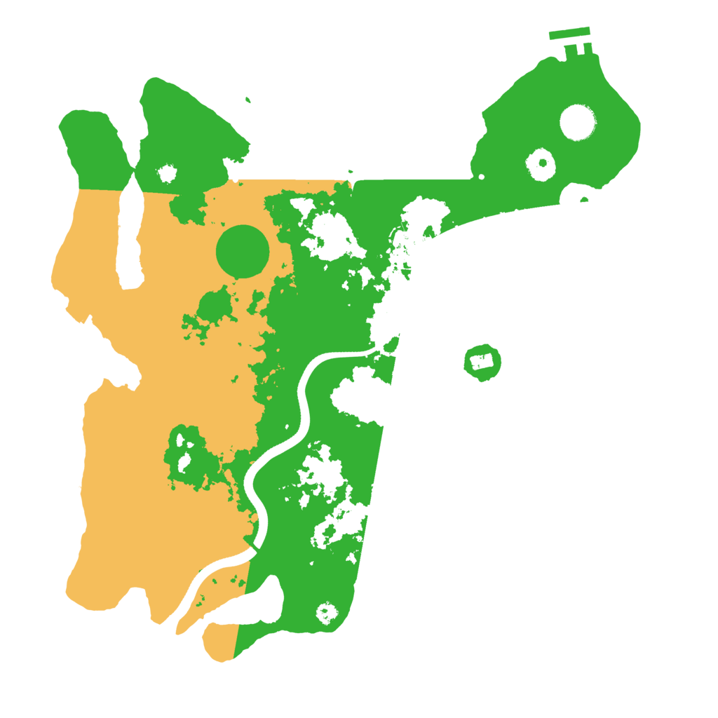 Biome Rust Map: Procedural Map, Size: 3550, Seed: 430477