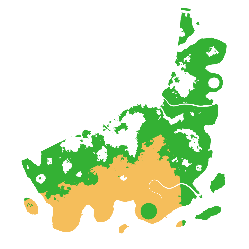 Biome Rust Map: Procedural Map, Size: 4000, Seed: 199686