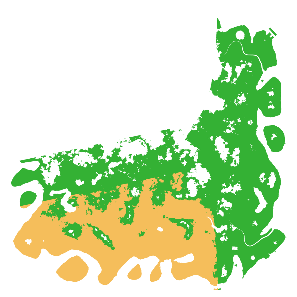 Biome Rust Map: Procedural Map, Size: 6000, Seed: 6738112