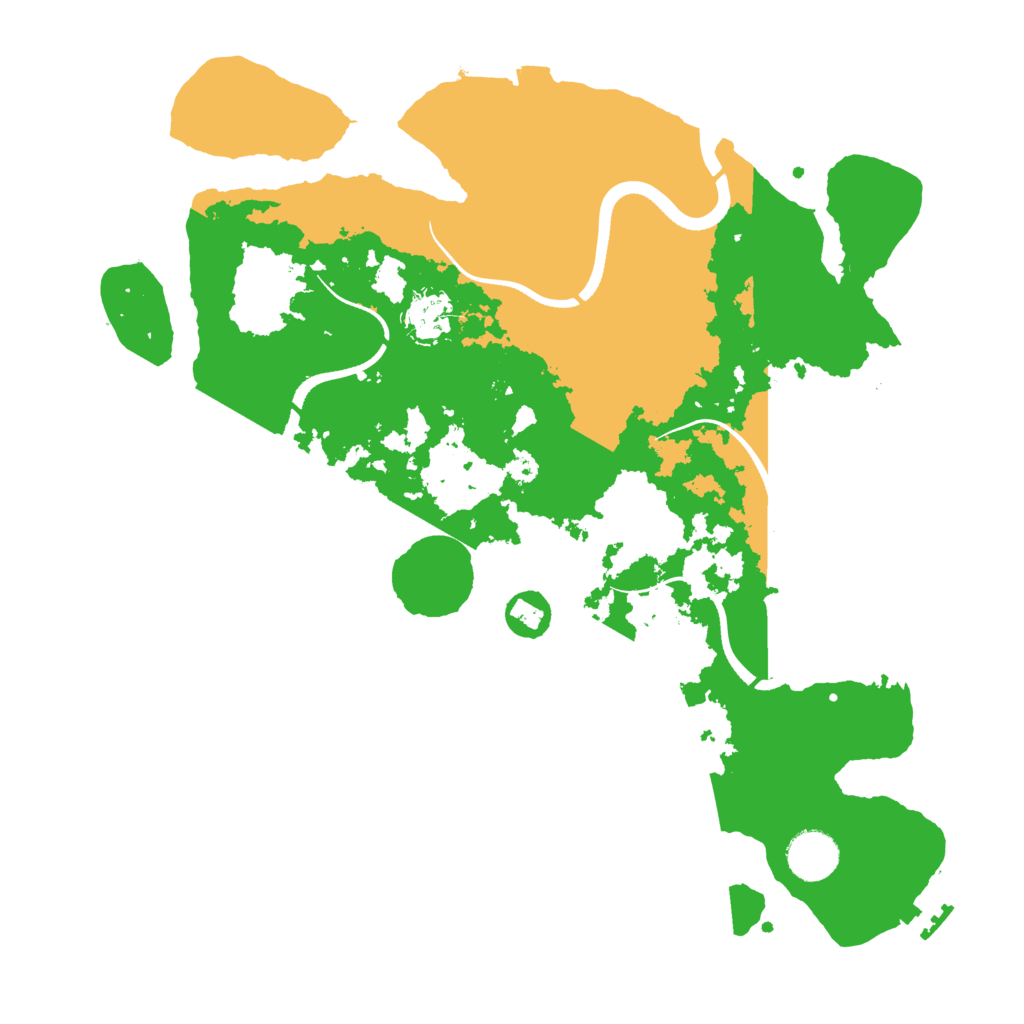 Biome Rust Map: Procedural Map, Size: 3550, Seed: 868481