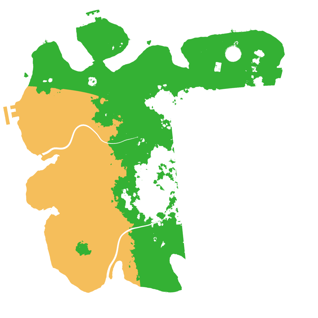 Biome Rust Map: Procedural Map, Size: 3550, Seed: 93518