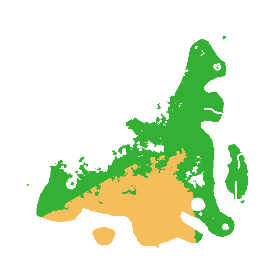 Biome Rust Map: Procedural Map, Size: 3550, Seed: 975001