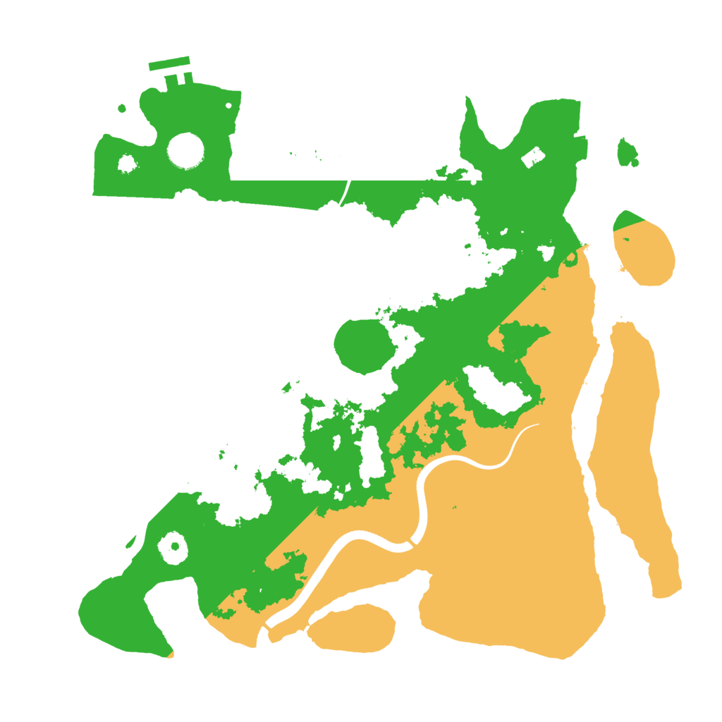 Biome Rust Map: Procedural Map, Size: 3550, Seed: 462070