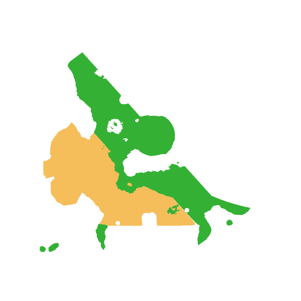 Biome Rust Map: Procedural Map, Size: 2000, Seed: 87815361