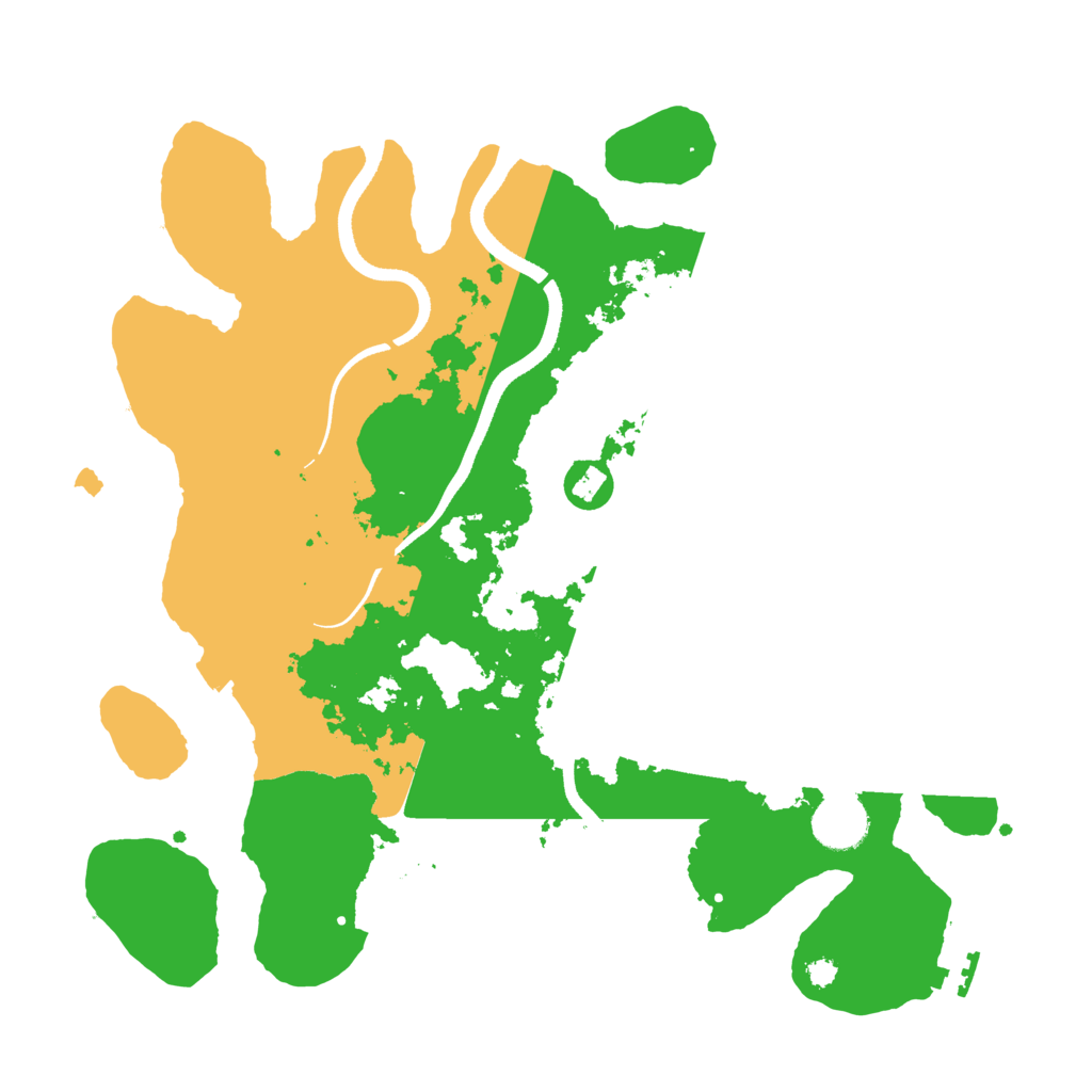 Biome Rust Map: Procedural Map, Size: 3500, Seed: 789323125