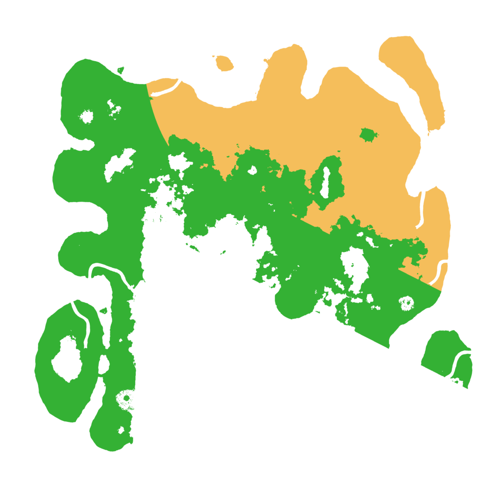 Biome Rust Map: Procedural Map, Size: 3500, Seed: 57334067